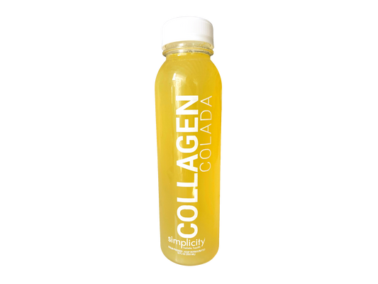 12-oz bottle of Simplicity Cold-Pressed Juice: COLLAGEN Colada