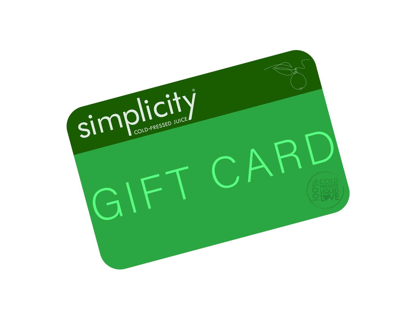 SIMPLICITY Gift Card