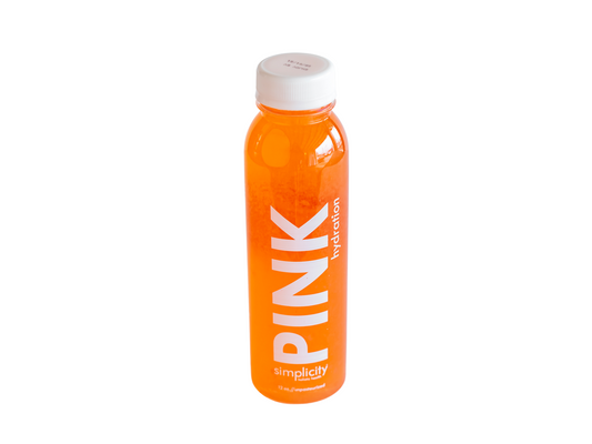 12-oz bottle of Simplicity Cold-Pressed Juice: PINK Hydration